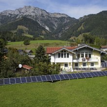 Aufnahmen von Solaranlagen in Leogang