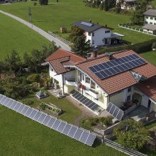 Aufnahmen von Solaranlagen in Leogang