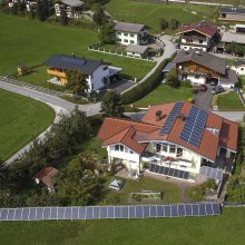 Aufnahmen von Solaranlagen in Leogang