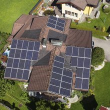 Aufnahmen von Solaranlagen in Unken