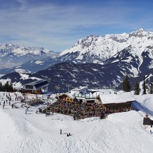 Panoramaaufnahmen von der Steinbockalm in Maria Alm am Hochk&ouml;nig